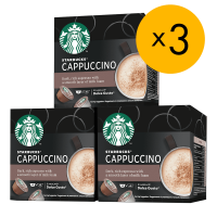Кофе в капсулах STARBUCKS Cappuccino, (комплект 3 упаковки), 36 шт.