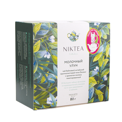 Чай зеленый Niktea Milk Oolong (Молочный Улун), саше на чайник 20x4 гр. Чай зеленый Niktea Milk Oolong (Молочный Улун), саше на чайник 20x4 гр.