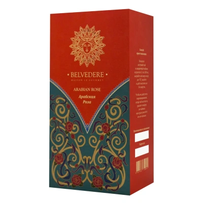 Чай зеленый ароматизированный Belvedere Arabian Rose ( Арабская Роза), 100г. Чай зеленый ароматизированный Belvedere Arabian Rose ( Арабская Роза), 100г.