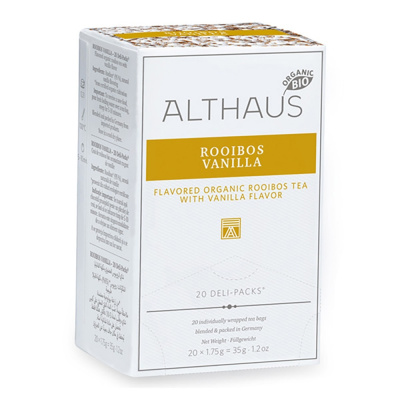 Чай травяной Althaus Rooibos Vanilla пакетики 20x1,75гр. Чай травяной Althaus Rooibos Vanilla пакетики 20x1,75гр.