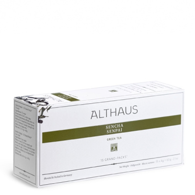 Чай зеленый Althaus Sencha Senpai пакетики для чайника 15x4гр. Чай зеленый Althaus Sencha Senpai пакетики для чайника 15x4гр.