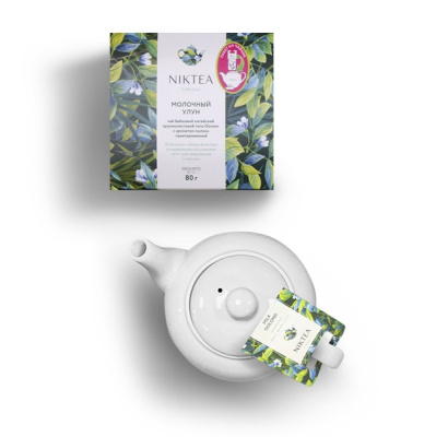 Чай зеленый Niktea Milk Oolong (Молочный Улун), саше на чайник 20x4 гр. Чай зеленый Niktea Milk Oolong (Молочный Улун), саше на чайник 20x4 гр.