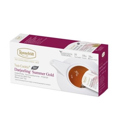 Чай черный Ronnefeldt Tea Caddy Darjeeling Summer Gold (Дарджилинг Саммер Голд), саше на чайник 20x3.9 гр.