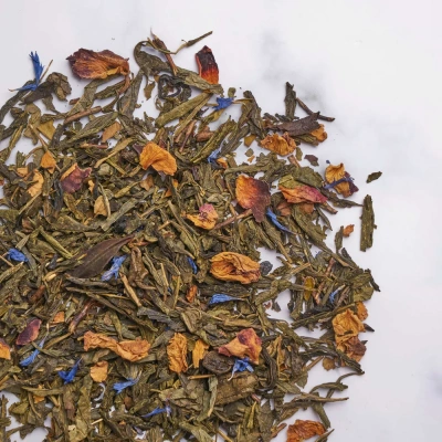 Чай зеленый ароматизированный Belvedere Arabian Rose ( Арабская Роза), 100г. Чай зеленый ароматизированный Belvedere Arabian Rose ( Арабская Роза), 100г.