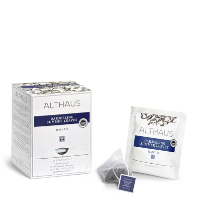 Чай Черный Althaus Darjeeling Summer Leaves в пирамидках 15×2.75 г.