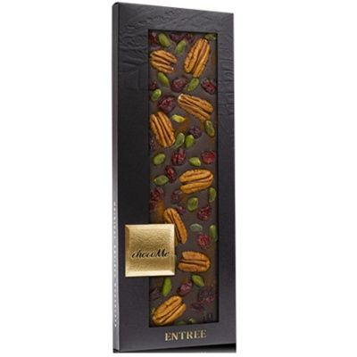 Горький шоколад ChocoMe F101, Орех Пекан, фисташки Бронте, корица, брусника, 110 г Горький шоколад ChocoMe F101, Орех Пекан, фисташки Бронте, корица, брусника, 110 г