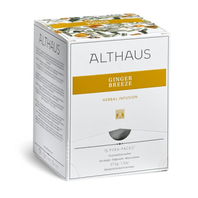 Чай травяной Althaus Ginger Breeze в пирамидках 15x2,5гр. Чай травяной Althaus Ginger Breeze в пирамидках 15x2,5гр.
